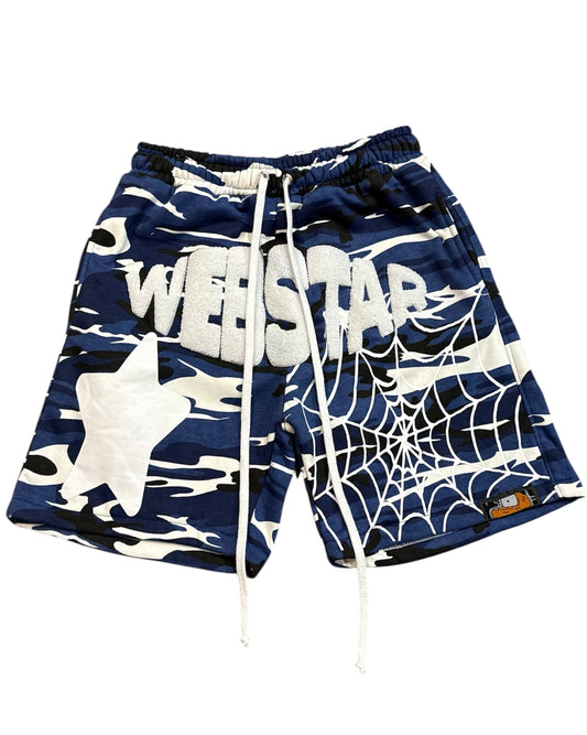 WEBSTAR SHORTS BLUE CAMO