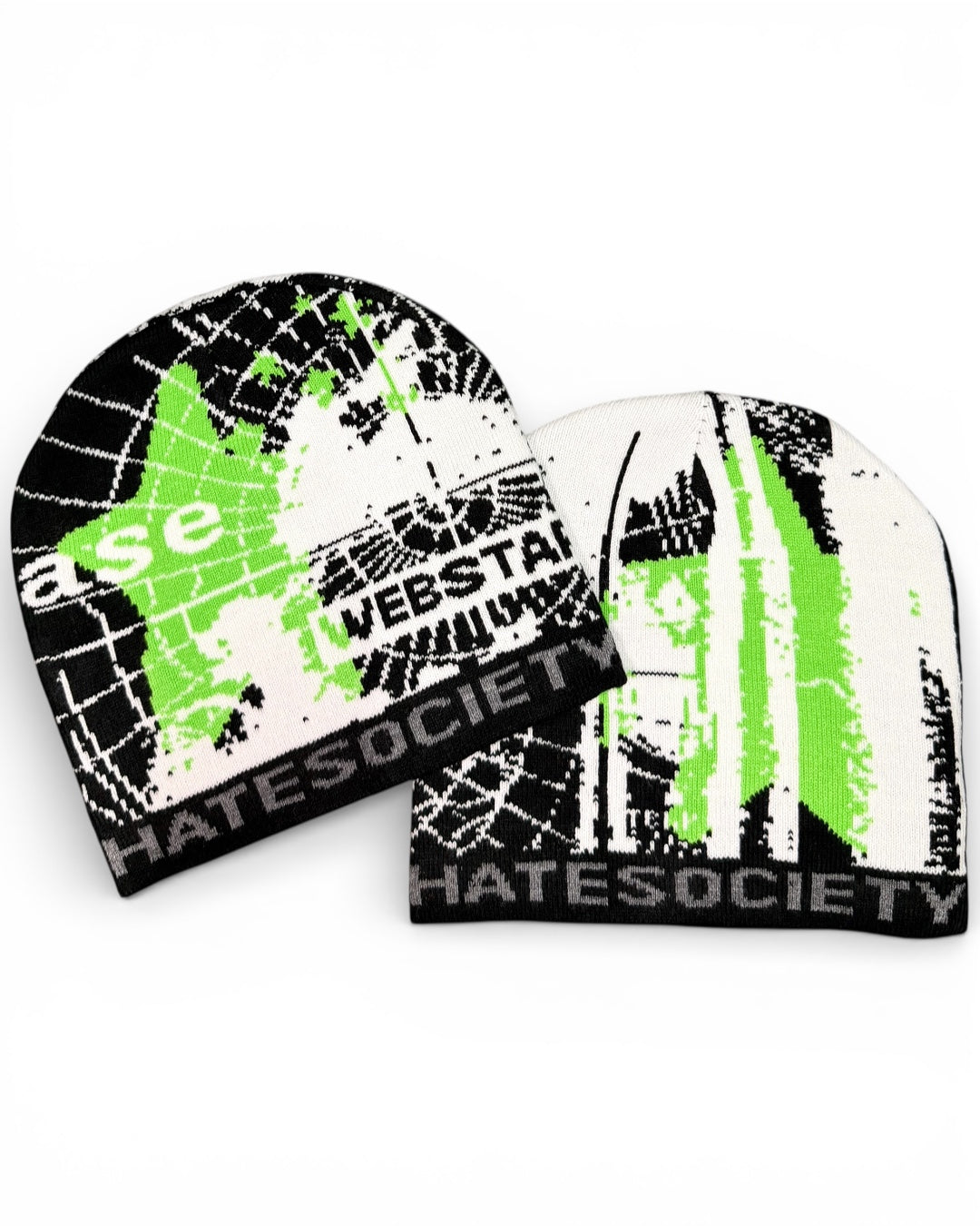 HATESOCIETY “BASELINE” BEANIE GREEN