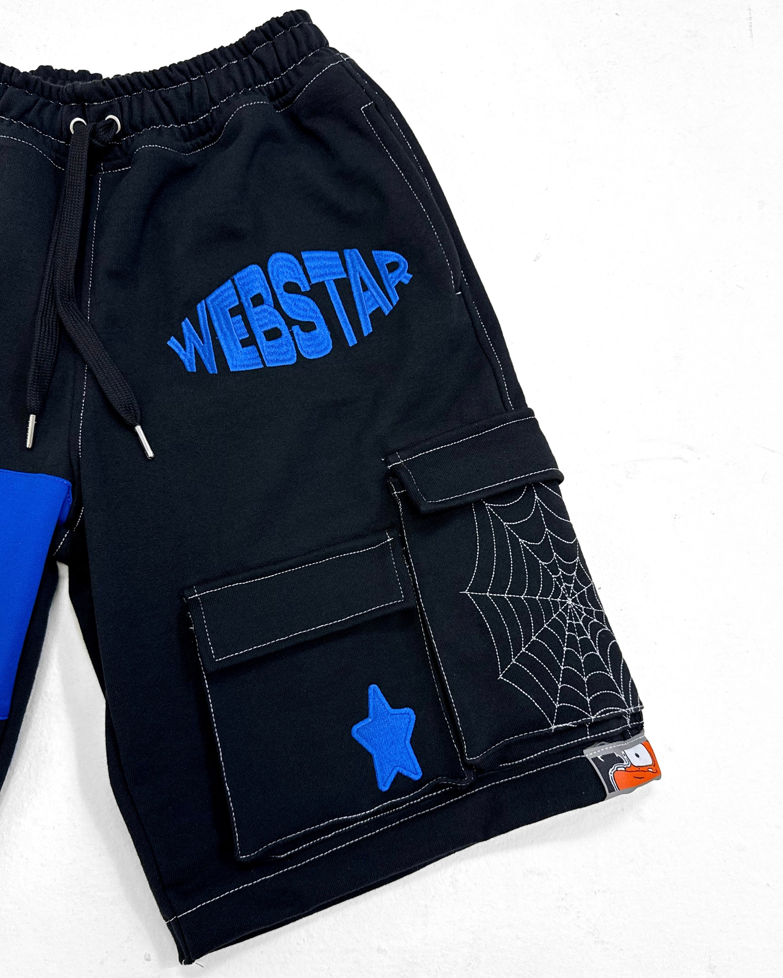 WEBSTAR UTILITY CARGO SHORTS BLUE