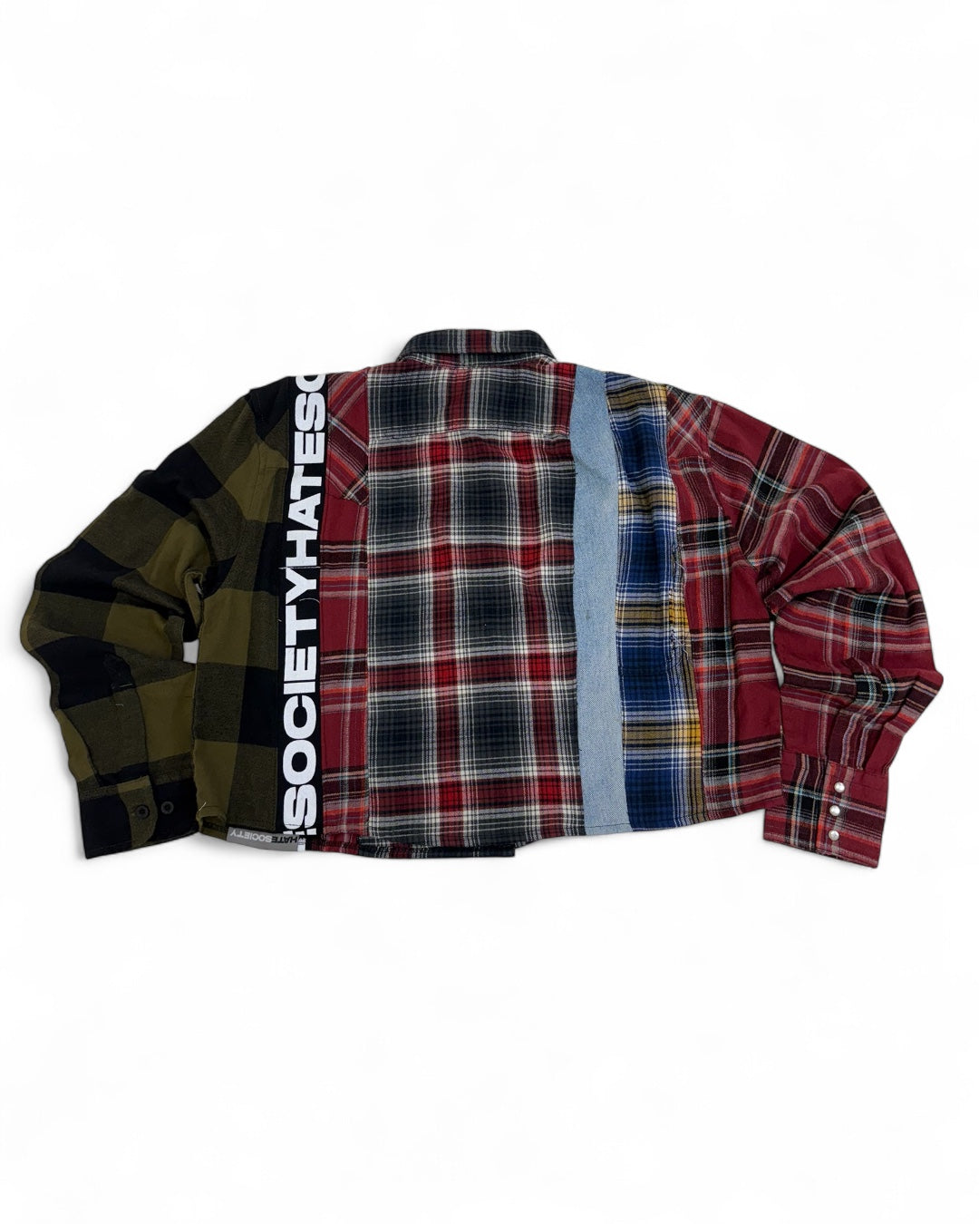 CROPPED MULTICOLOR FLANNEL SIZE M #1