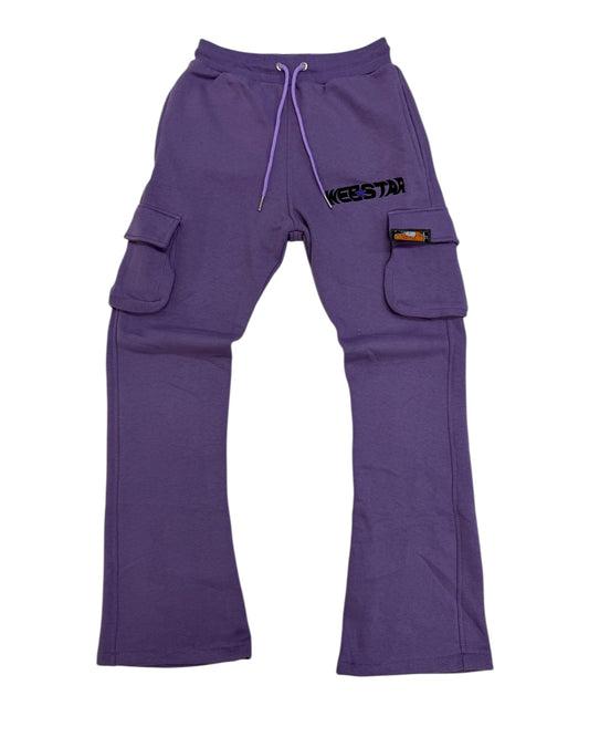 WEBSTAR CARGO SWEATPANTS PURPLE