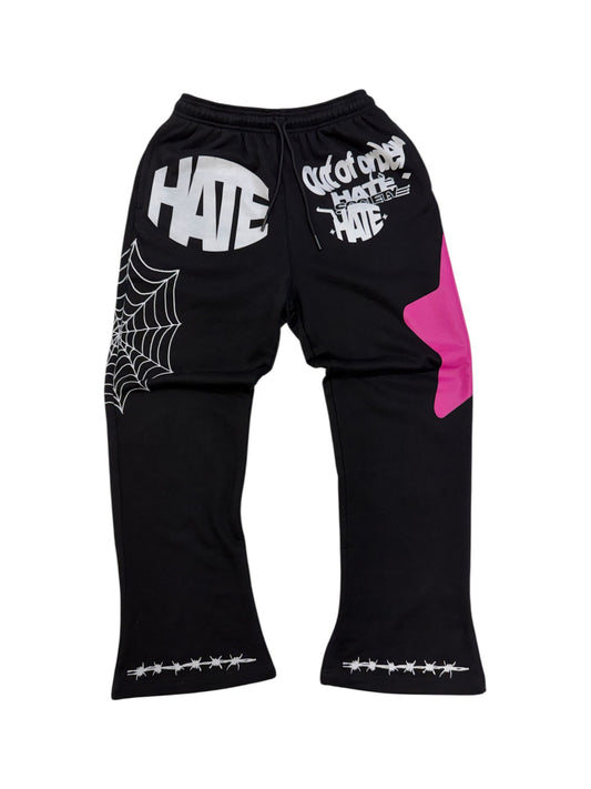 PINK HATESOCIETY “SIGNATURE” SWEATPANTS