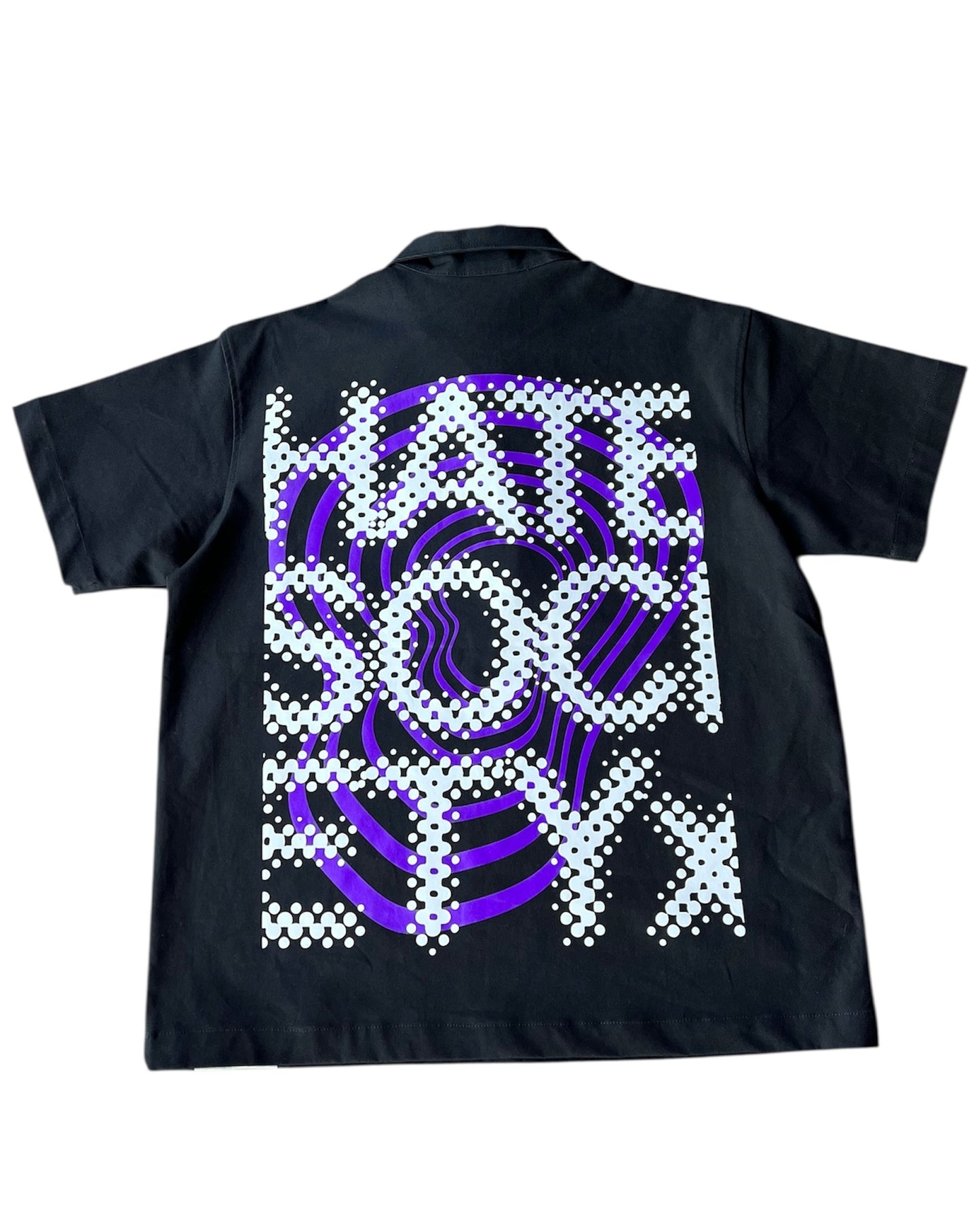 HATESOCIETY “HUSTLE” HALF-ZIP WORK SHIRT PURPLE