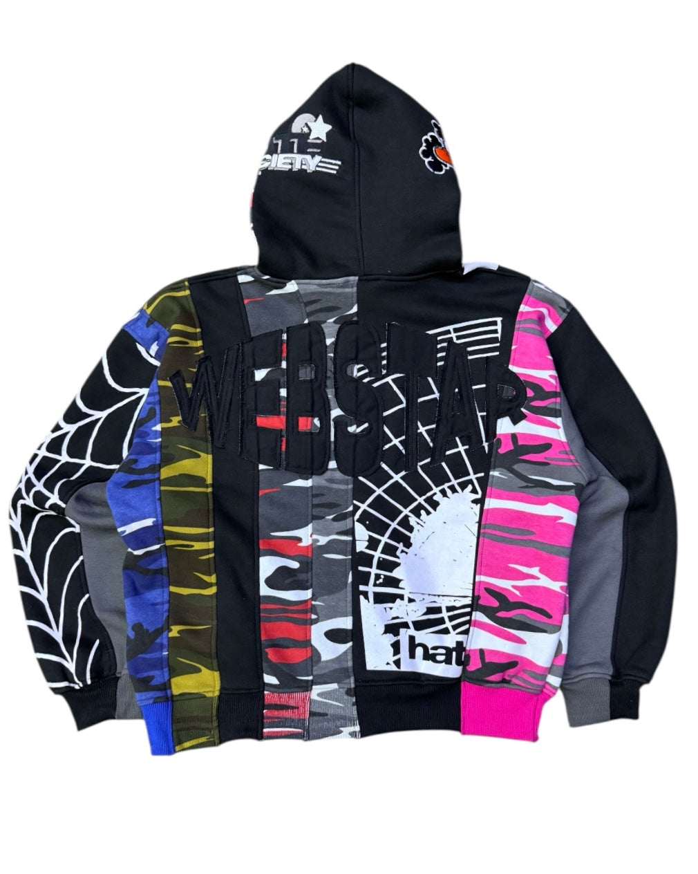 MIDNIGHT CAMO ZIP UP HOODIE