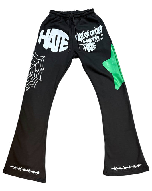 GREEN HATESOCIETY “SIGNATURE” SWEATPANTS