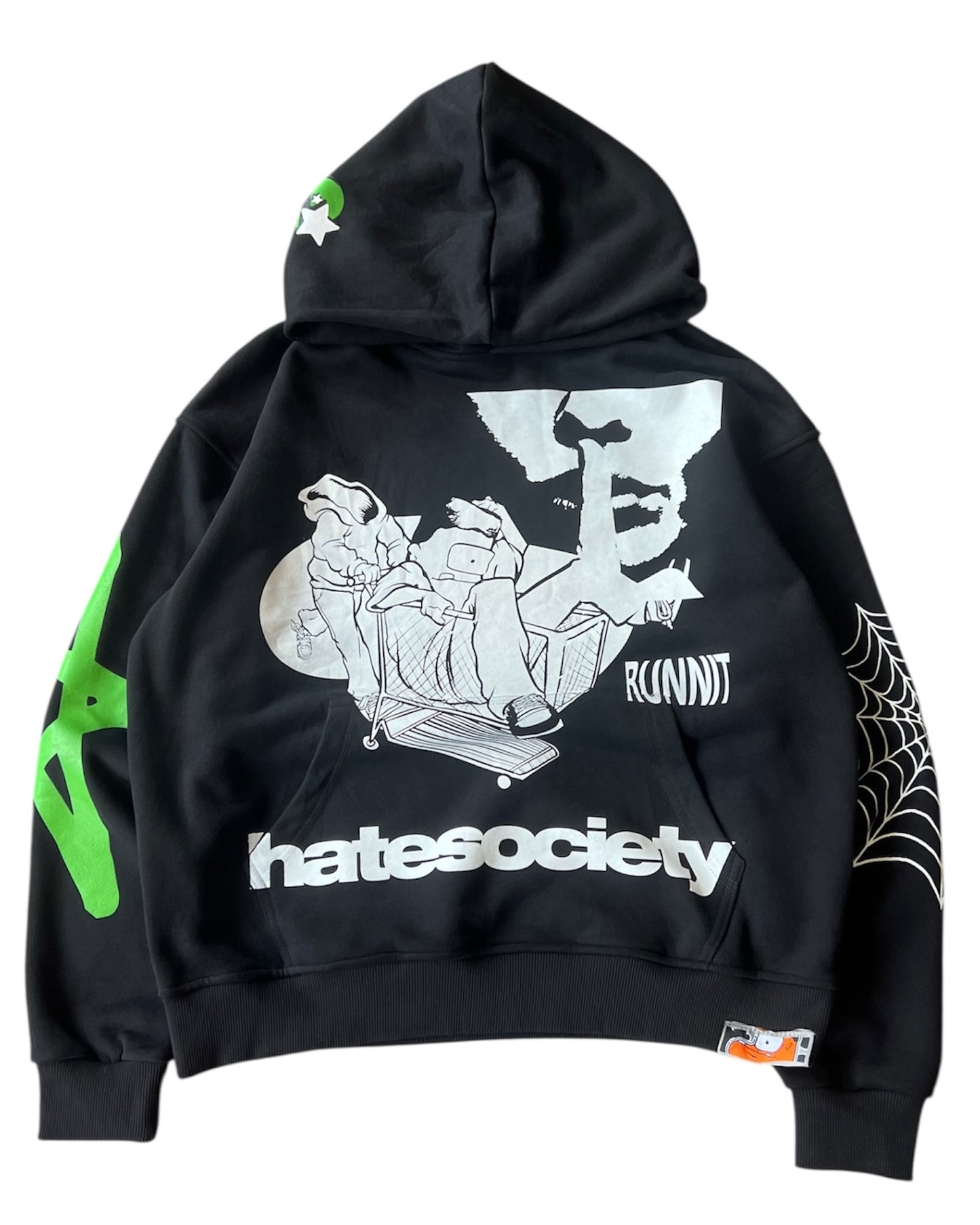 HATESOCIETY “RUNNIT” HOODIE GREEN