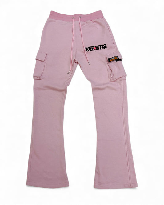 WEBSTAR CARGO SWEATPANTS PINK