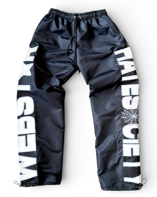 HATESOCIETY X WEBSTAR 3M REFLECTIVE TRACK PANTS