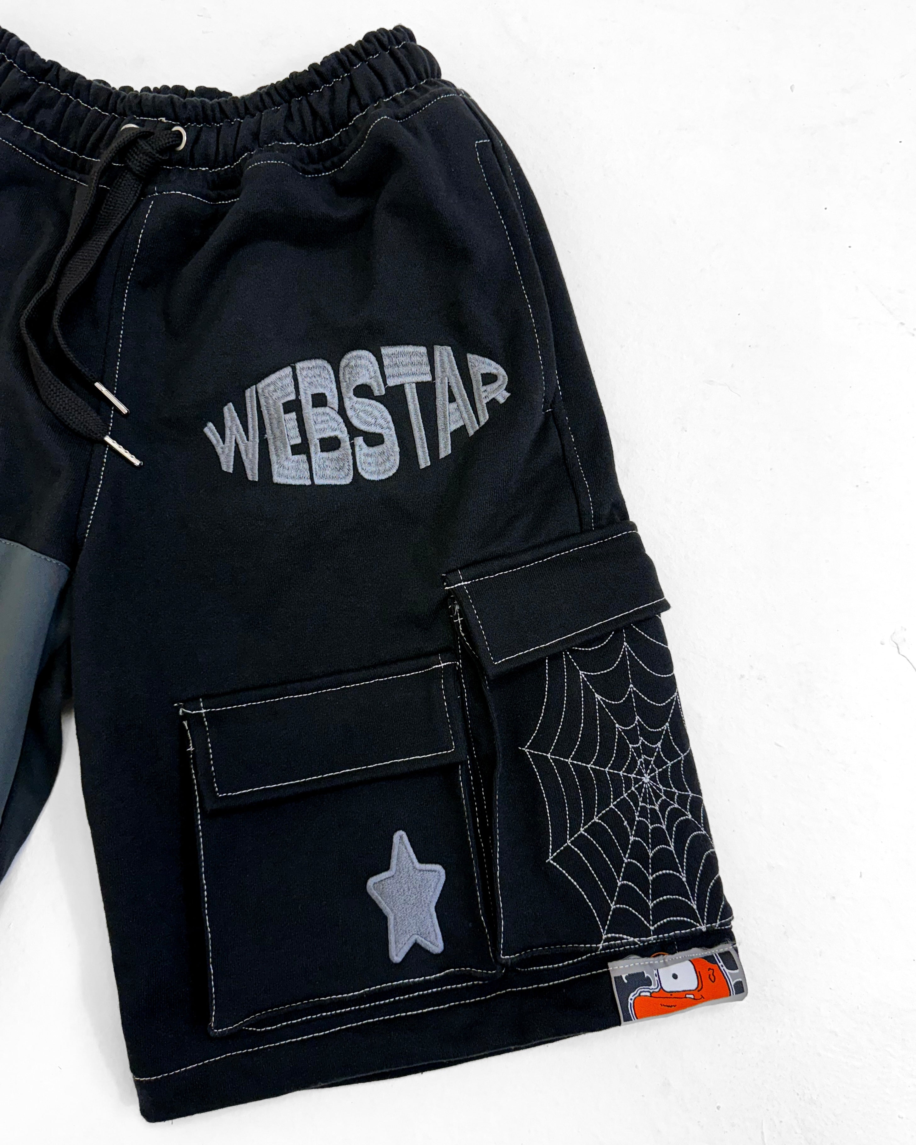 WEBSTAR UTILITY CARGO SHORTS GREY