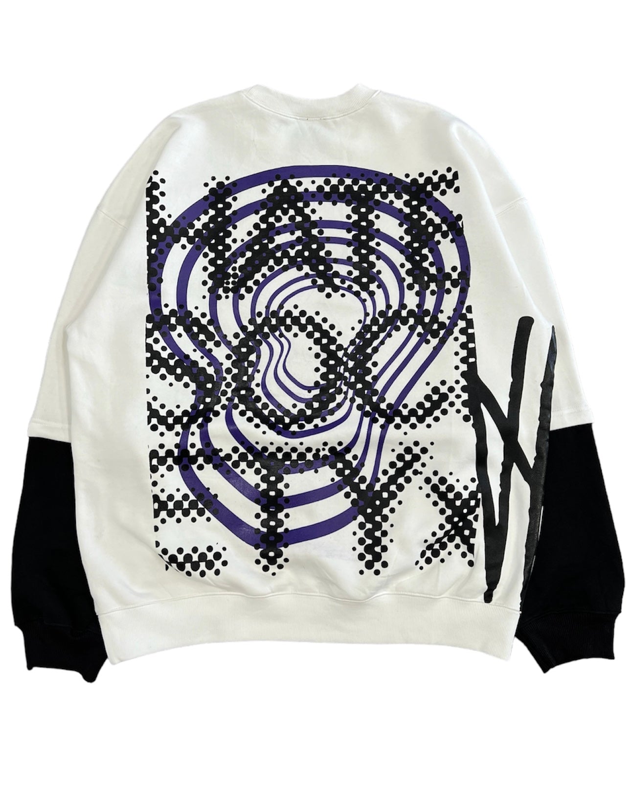 WEBSTAR ROBOT DOUBLE SLEEVE CREWNECK PURPLE