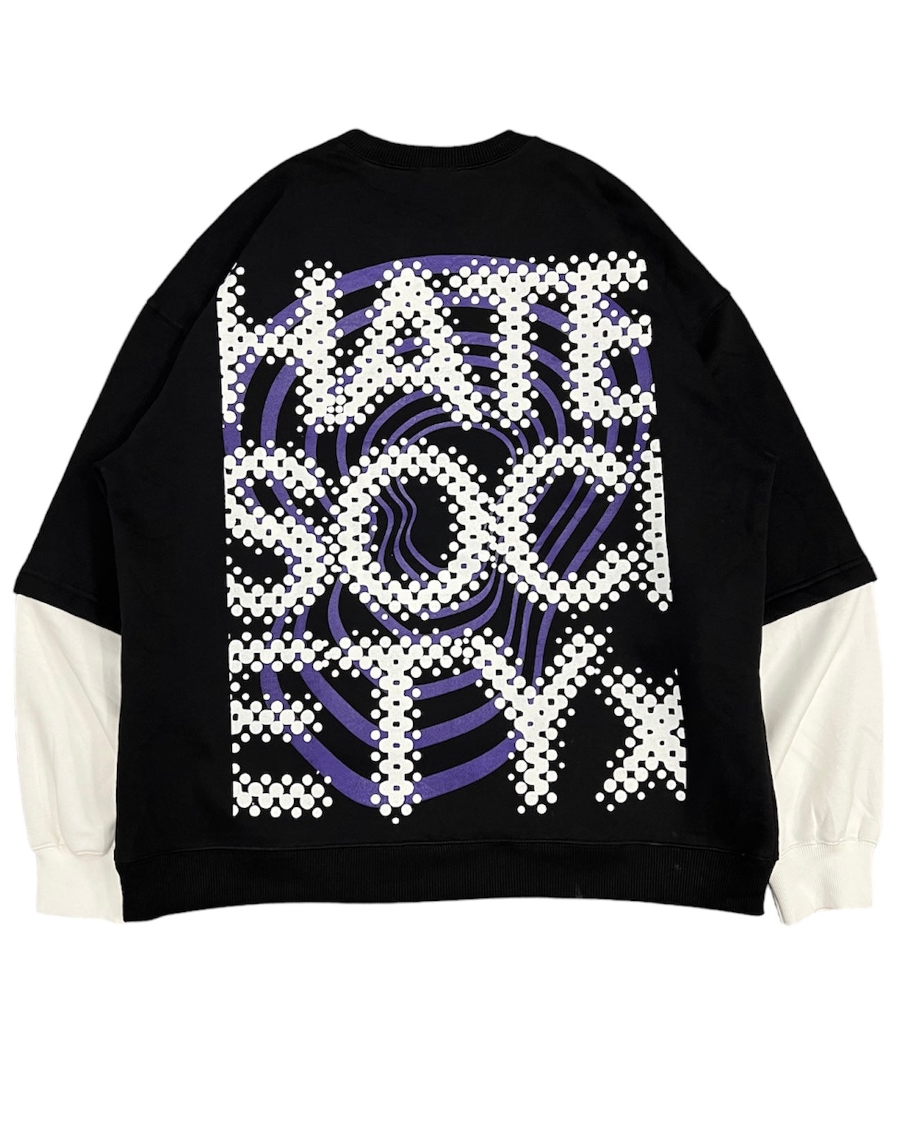 ABOMINATION DOUBLE SLEEVE CREWNECK PURPLE