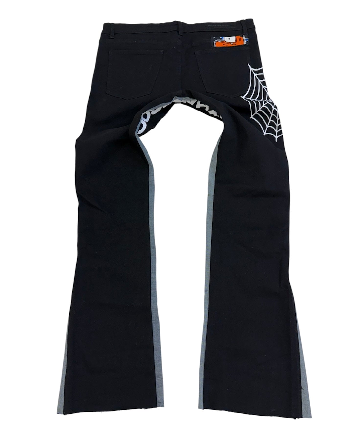 HATESOCIETY BLACK/BLUE FLARED DENIM