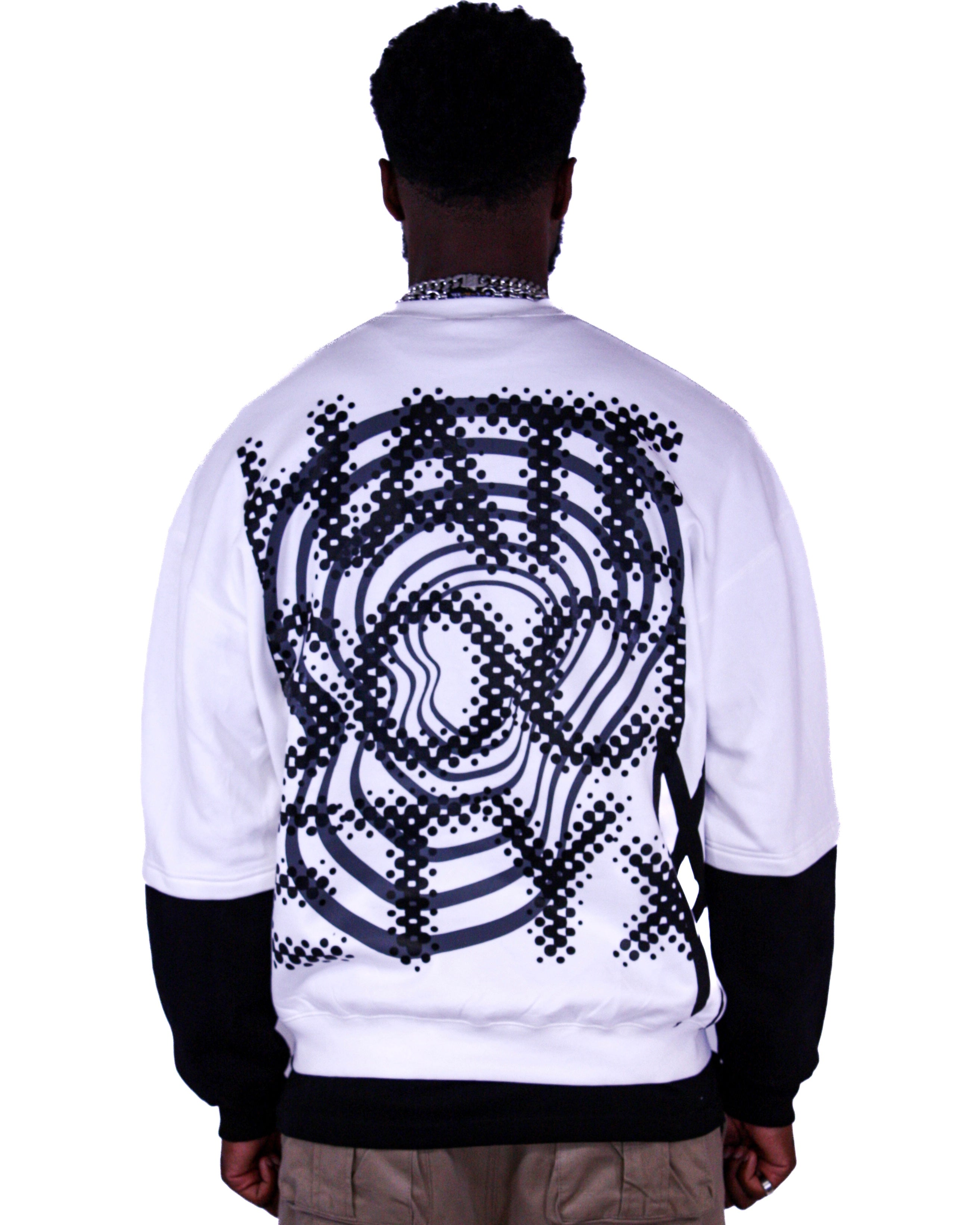 WEBSTAR ROBOT DOUBLE SLEEVE CREWNECK GREY