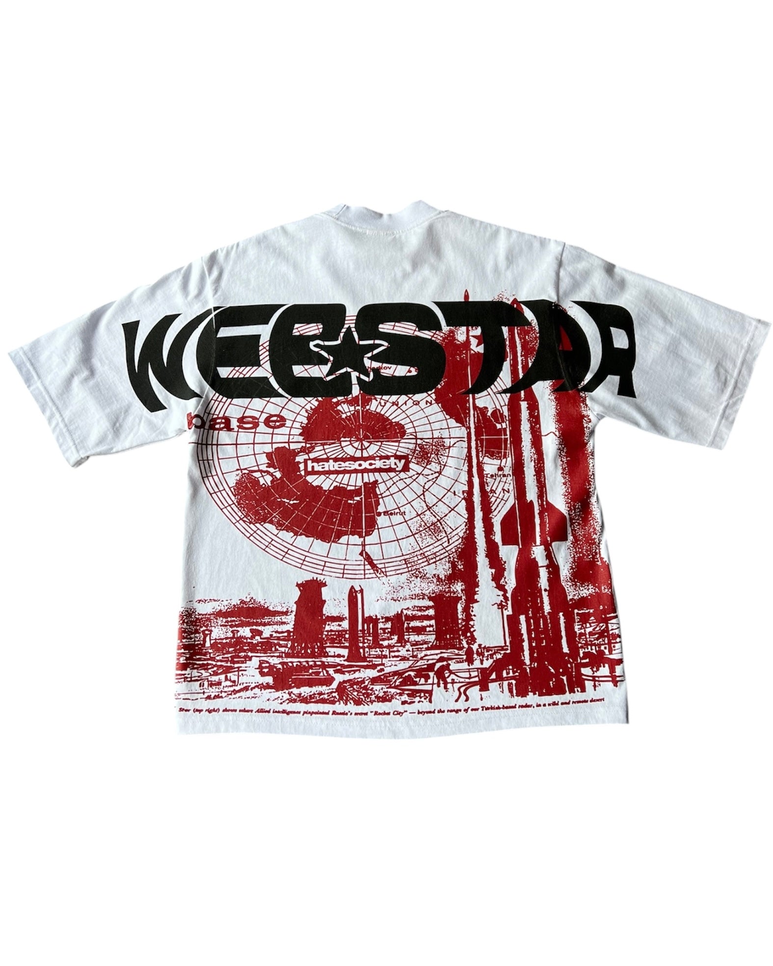 GLOBAL “WEBSTAR” OVERSIZED Tee Red