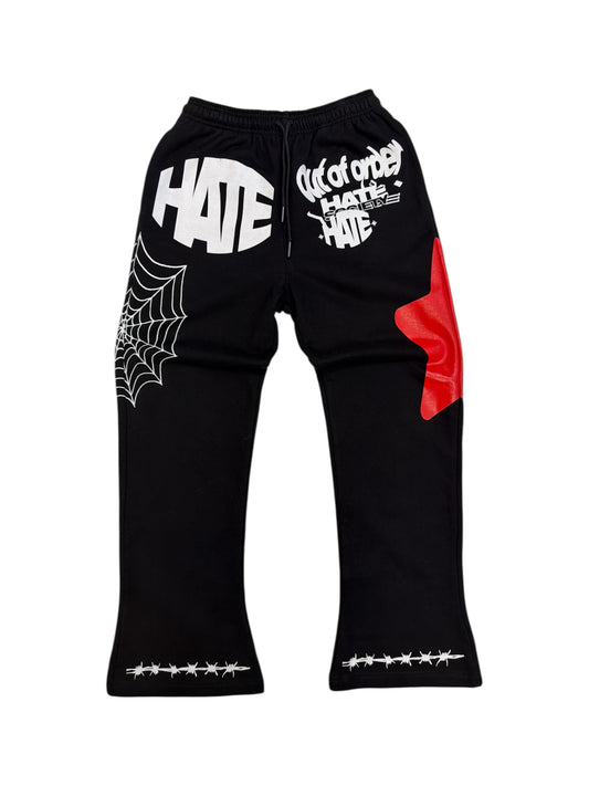 RED HATESOCIETY “SIGNATURE” SWEATPANTS