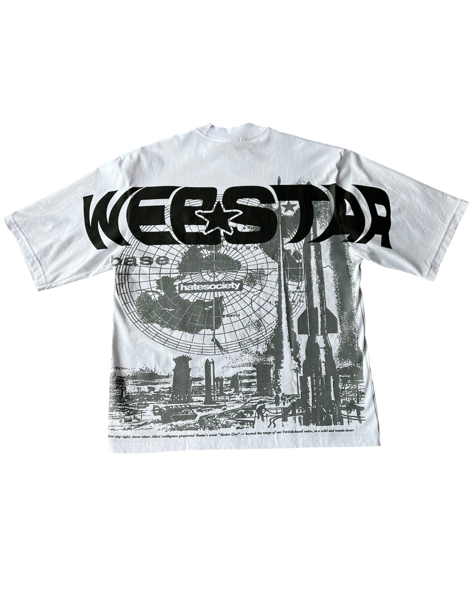 GLOBAL “WEBSTAR” OVERSIZED Tee Grey