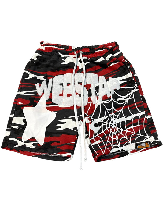 WEBSTAR SHORTS RED CAMO