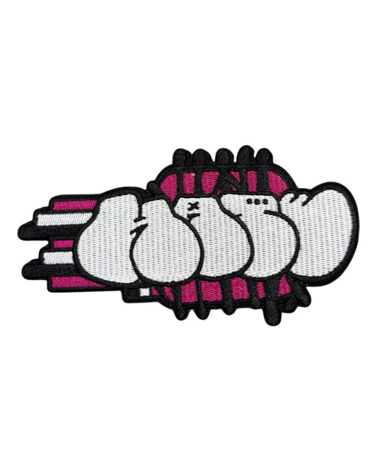 HATE VELCRO PATCH PINK
