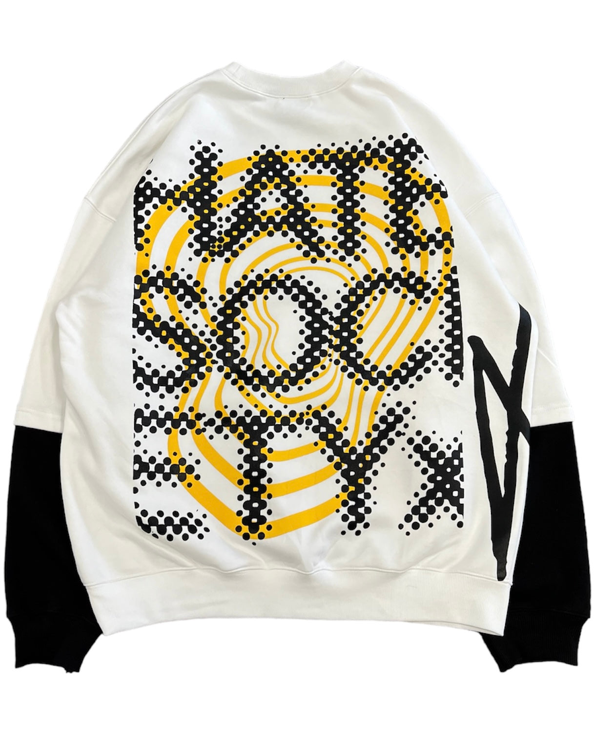 WEBSTAR ROBOT DOUBLE SLEEVE CREWNECK YELLOW