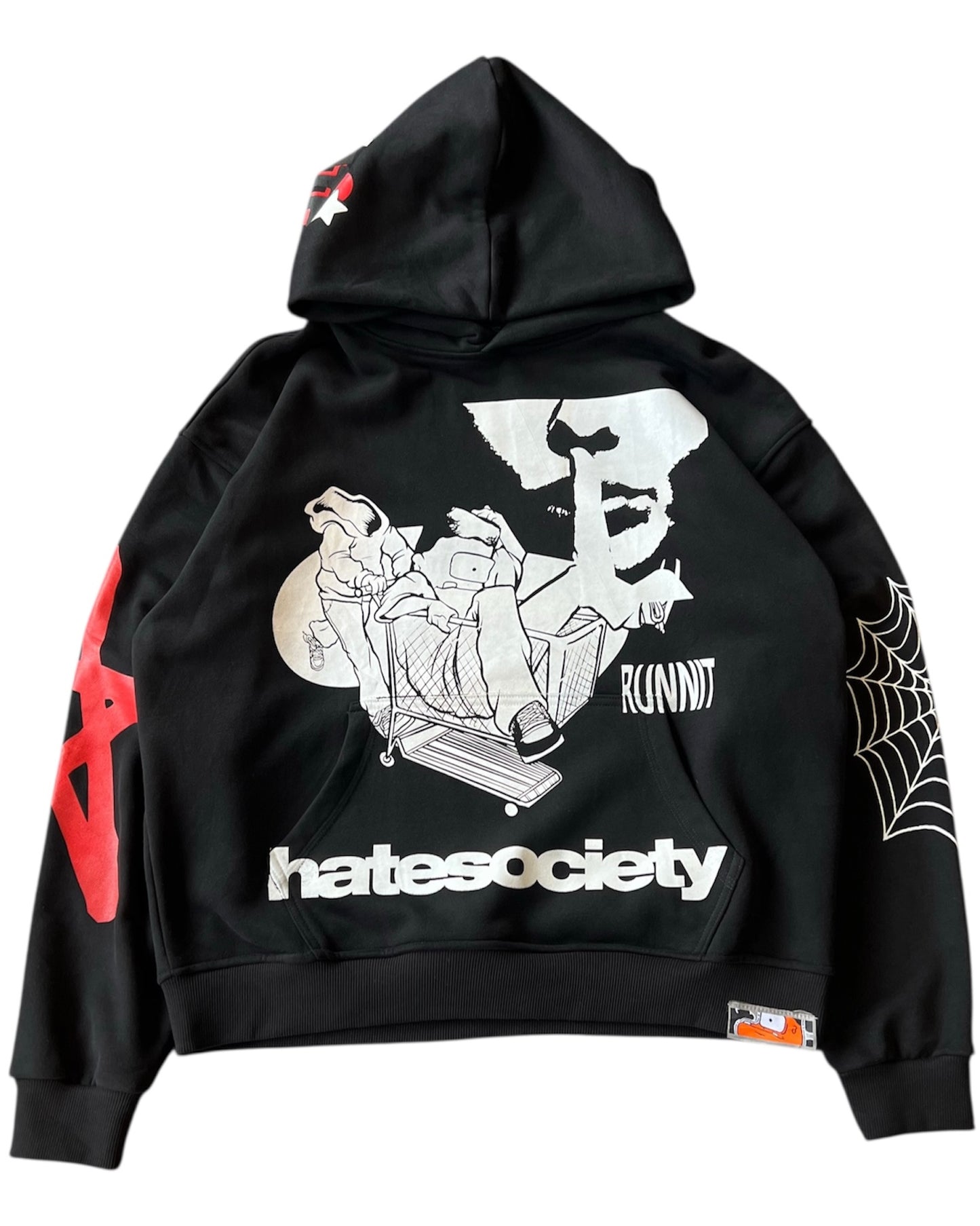 HATESOCIETY “RUNNIT” HOODIE RED