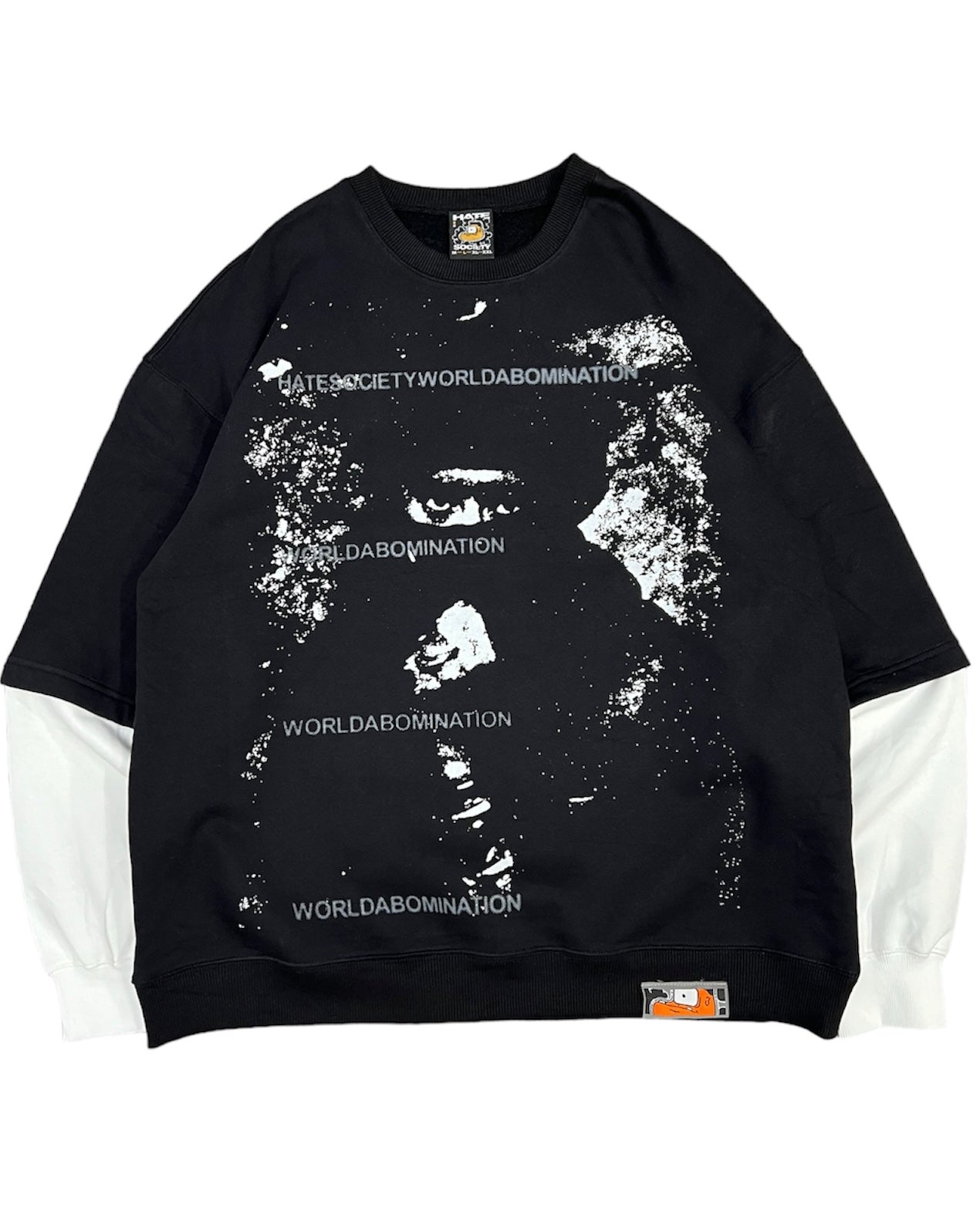 ABOMINATION DOUBLE SLEEVE CREWNECK GREY