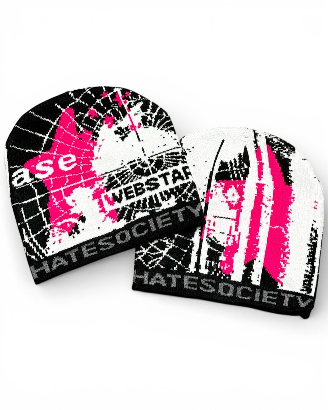 HATESOCIETY “BASELINE” BEANIE PINK